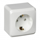 Розетка 1-м ОП Этюд 16А IP20 250В с заземл. защ. шторки бел. SE PA16-004B - smartlife-ural.ru – Екатеринбург
