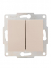 Выключатель 2-кл. 1п СП Karina 10А IP20 механизм крем. LEZARD 707-0388-101 - smartlife-ural.ru – Екатеринбург