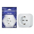 Розетка 1-м ОП Frea 16А IP20 250В с заземл. АБС-пластик бел. TOKOV ELECTRIC TKE-FR-R1Z-C01 - smartlife-ural.ru – Екатеринбург