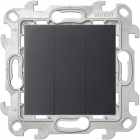 Выключатель 3-кл. 1п 2мод. СП Simon 24 10А IP20 механизм графит Simon 2450391-038 - smartlife-ural.ru – Екатеринбург