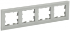 Рамка 4-м BRITE РУ-4-2-БрД стекло дым. IEK BR-M42-G-K30 - smartlife-ural.ru – Екатеринбург