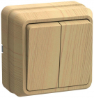 Выключатель 2-кл. ОП Октава 10А IP20 ВС20-2-0-ОС сосна GENERICA EVO20-K03-10-DC - smartlife-ural.ru – Екатеринбург