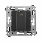 Диммер кнопочный СП для LED ламп Avanti "Черный матовый" DKC 4412343 - smartlife-ural.ru – Екатеринбург