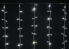 Гирлянда "Занавес" 1.5х1.5м 160LED тепл. бел. IP20 провод прозр. 230В транзит IEK LGDB201-1-160-L1-T-S-20 - smartlife-ural.ru – Екатеринбург