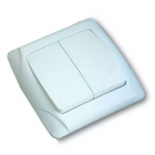 Выключатель 2-кл. СП Маргарита 10А IP20 бел. UNIVersal М0023 - smartlife-ural.ru – Екатеринбург