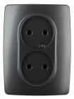 Розетка 2-м СП Эра12 12-2107-05 16А IP20 16AX 250В 2х2P антрацит Эра Б0031242 - smartlife-ural.ru – Екатеринбург