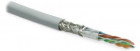 Кабель витая пара SF/UTP кат.5E 4 пары 24 AWG ОЖ solid экран-фольга + медн. оплетка LSZH -40град.C-+75град.C SFUTP4-C5E-S24-IN-LSZH-GY-305 сер. (уп.305м) Hyperline 246264 - smartlife-ural.ru – Екатеринбург