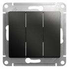 Выключатель 3-кл. СП Glossa 10А IP20 (сх. 1+1+1) 10AX механизм антрацит SE GSL000731 - smartlife-ural.ru – Екатеринбург
