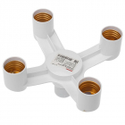 Разветвитель цокольный E27-4хE27 бел. Rexant 11-8862 - smartlife-ural.ru – Екатеринбург