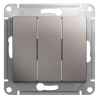 Выключатель 3-кл. СП Glossa 10А IP20 (сх. 3) 10AX механизм платина SE GSL001231 - smartlife-ural.ru – Екатеринбург
