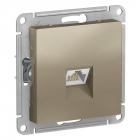 Розетка компьютерная AtlasDesign RJ45 кат.5E механизм шампань SE ATN000583 - smartlife-ural.ru – Екатеринбург