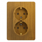 Розетка 2-м СП Glossa 16А IP20 с заземл. в сборе дерево дуб SE GSL000524 - smartlife-ural.ru – Екатеринбург