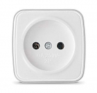 Розетка 1-м ОП Электра 10А IP20 без заземл. бел. Союз 0011 - smartlife-ural.ru – Екатеринбург