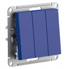 Выключатель 3-кл. AtlasDesign (сх. 1+1+1) 10AX механизм аквамарин SE ATN001131 - smartlife-ural.ru – Екатеринбург