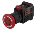 Кнопка "Грибок" AE-22 BBG10-AE-K04E d22мм 1з+1р 240В с фиксацией красн. Эра Б0045629 - smartlife-ural.ru – Екатеринбург