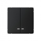 Выключатель 2-кл. ArtGallery (сх. 5а) 10AX с подсветкой механизм карбон SE GAL001053 - smartlife-ural.ru – Екатеринбург