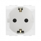 Розетка 1-м СП 2мод. Brava 16А IP20 с заземл. защ. шторки бел. DKC 76482B - smartlife-ural.ru – Екатеринбург