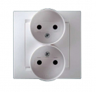 Розетка 2-м СП Simon15 16А IP20 250В без заземл. винт. клеммы бел. Simon 1590457-030 - smartlife-ural.ru – Екатеринбург