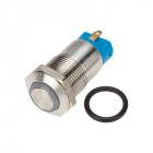 Кнопка антивандальная d12 12В Б/Фикс (2с) OFF-(ON) син. (A-12-C2) Rexant 36-3211 - smartlife-ural.ru – Екатеринбург