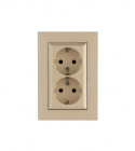 Розетка 2-я Karea RIZZ с заземл. крем Makel 88010082 - smartlife-ural.ru – Екатеринбург