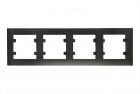 Рамка 4-м Karea RIZZ STAR чер. Makel 88054704 - smartlife-ural.ru – Екатеринбург