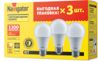 Лампа светодиодная 95 318 NLL-A60-13-230-2.7K-E27-PACK3 NAVIGATOR 95318 - smartlife-ural.ru – Екатеринбург