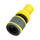 Коннектор для шланга быстросъемный 3/4дюйм с защитой от перегибов ЧЕТЫРЕ СЕЗОНА 62-0302-F - smartlife-ural.ru – Екатеринбург