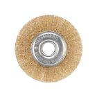 Щетка дисковая для УШМ витая латунированная проволока 125мм отв. 22.23мм Kranz KR-91-1242 - smartlife-ural.ru – Екатеринбург