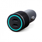 Устройство зарядное автомобильное c двумя портами (USB-C + USB-С) c LED-подсветкой 75Вт Rexant 18-2232-5 - smartlife-ural.ru – Екатеринбург