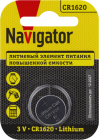 Элемент питания литиевый CR1620 93 827 NBT-CR1620-BP1 (блист.1шт) NAVIGATOR 93827 - smartlife-ural.ru – Екатеринбург