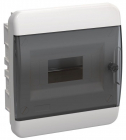 Корпус ЩРВ-П-8 TEKFOR IP41 черн. прозр. дверь пластик. IEK TF5-KP12-V-08-41-K01-K03 - smartlife-ural.ru – Екатеринбург