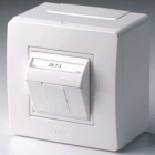 Коробка PDD-N60 с 1 розеткой Brava RJ45 кат.5E (телефон/компьютер) бел. DKC 10665 - smartlife-ural.ru – Екатеринбург