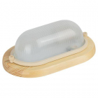 Светильник "Кантри" НБО 04-60-011 max 60Вт E27 IP54 232х140 овал дерево/стекло орех ЭРА Б0048031 - smartlife-ural.ru – Екатеринбург