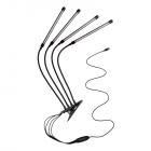 Светильник светодиодный "КРИСТАЛЛ" CTL2-USB-bl Agro 4х10Вт IP40 для растений спектр 4 плафона на прищепке пульт на шнуре красн./син. ФАZА 5068810 - smartlife-ural.ru – Екатеринбург