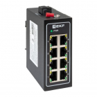 Коммутатор неуправляемый промышленный U-8T 8 портов 10/100Base-T(X) RJ45 монтаж на DIN-рейку TSX EKF TSX-U-8T - smartlife-ural.ru – Екатеринбург