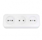 Розетка 3-м ОП 16А IP20 без заземл. бел. Bylectrica РА16-244 - smartlife-ural.ru – Екатеринбург