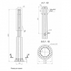 Опора ОГСф-1.0-9.0(Д495-420-12х30)-01 оцинк. Пересвет 00-003308 - smartlife-ural.ru – Екатеринбург