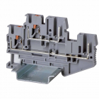 Клемма двухуровневая проходная под вставной штекер зажим push-in; 4 точки подключения; 2.5кв.мм сер. DKC VPRTT-2.5-2P - smartlife-ural.ru – Екатеринбург