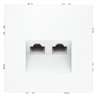 Розетка компьютерная 2-м СП S70 RJ45 + RJ45 кат.6 механизм бел. матов. Voltum VLS060202 - smartlife-ural.ru – Екатеринбург