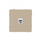 Розетка компьютерная 1-м KANT RJ45 кат.5E без шторки ванильн. марципан DKC 7015663 - smartlife-ural.ru – Екатеринбург