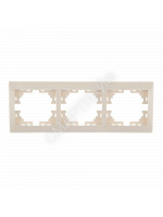 Рамка 3-м Mira горизонт. крем. LEZARD 701-0300-148 - smartlife-ural.ru – Екатеринбург