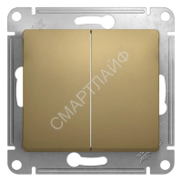 Выключатель 2-кл. СП Glossa 10А IP20 (сх. 5) 10AX механизм титан SE GSL000451 - smartlife-ural.ru – Екатеринбург