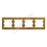 Рамка 4-м Glossa горизонт. дерево дуб SE GSL000504 - smartlife-ural.ru – Екатеринбург