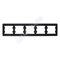 Рамка 5-м Glossa горизонт. шоколад SE GSL000805 - smartlife-ural.ru – Екатеринбург