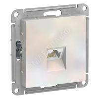 Розетка компьютерная AtlasDesign RJ45 кат.5E механизм жемчуж. SE ATN000483 - smartlife-ural.ru – Екатеринбург