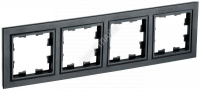 Рамка 4-м BRITE РУ-4-БрЧ черн. IEK BR-M42-K02 - smartlife-ural.ru – Екатеринбург