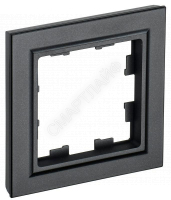 Рамка 1-м BRITE РУ-1-БрЧ черн. IEK BR-M12-K02 - smartlife-ural.ru – Екатеринбург