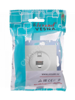 Розетка компьютерная 1-м СП Vesna механизм бел. LEZARD 742-0288-139 - smartlife-ural.ru – Екатеринбург