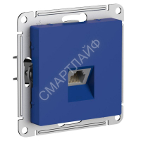 Розетка компьютерная AtlasDesign RJ45 кат.5E механизм аквамарин SE ATN001183 - smartlife-ural.ru – Екатеринбург