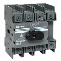 Рубильник 4п 125А с рукояткой управления для прямой установки TwinBlock EKF tb-125-4p-f - smartlife-ural.ru – Екатеринбург